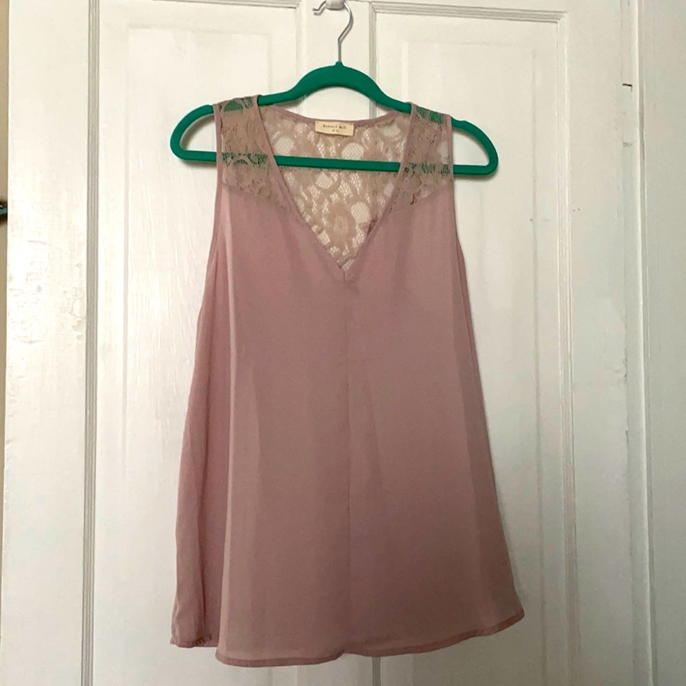 Pretty Mauve Lacey Tank Top
